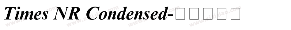 Times NR Condensed字体转换